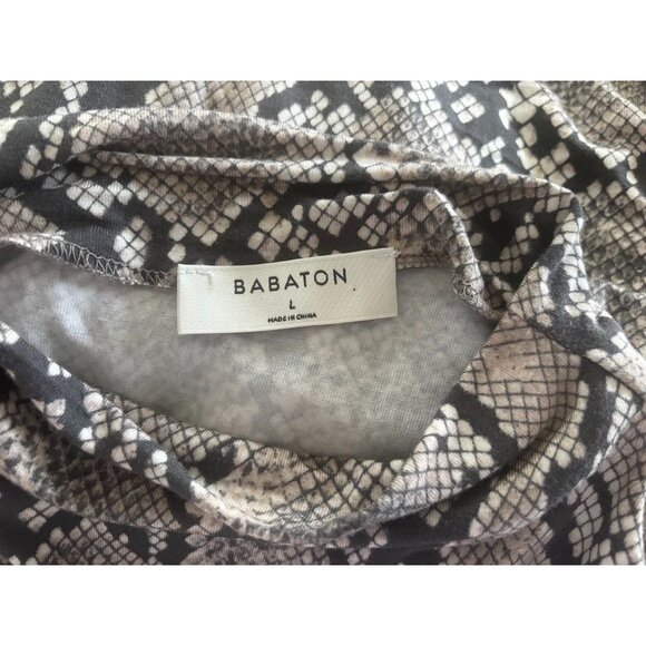 ARITZIA BABATON Vince Sleeveless Top Size Large Snakeskin Python Print Stretchy - Picture 3 of 7